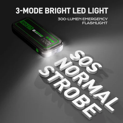 Car Jump Starter Power Bank 6000A 20000mAh Emergency Battery Booster for Auto and Vehicle Use - Image 6