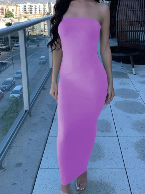 Sleeveless Beach Dress - Long and Stylish for Women - Image 4