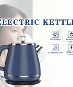 Alternative view of 1.8L Electric Kettle 1800W Fast Heating Double Layer Anti Scalding Stainless Steel Coffee Tea Pot Kitchen Appliances for Home