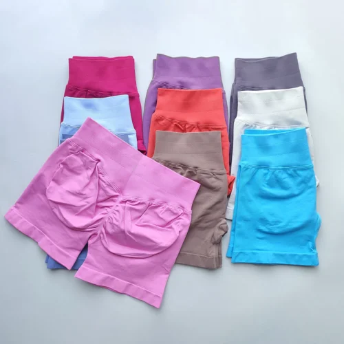 Alternative view of NO LOGO Women's 4.5" Gym Shorts - Fitness Scrunch Butt Yoga Running Pants