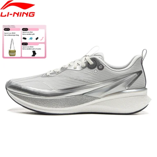 Li-Ning Men's RED HARE 8 PRO Racing Running Shoes BOOM Cushion LN DWR Water Repellent Breathable LiNing Wearable Sneaker ARPV015