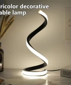 LED Night Light Spiral Table Lamp Modern Bedside Lamps Dimmable Night Lamp Office Living Room Bedroom Decoration Night Lights