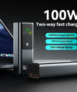 PD 100W 20000mAh Power Bank - Fast Charging Portable Charger for Laptops and Smartphones