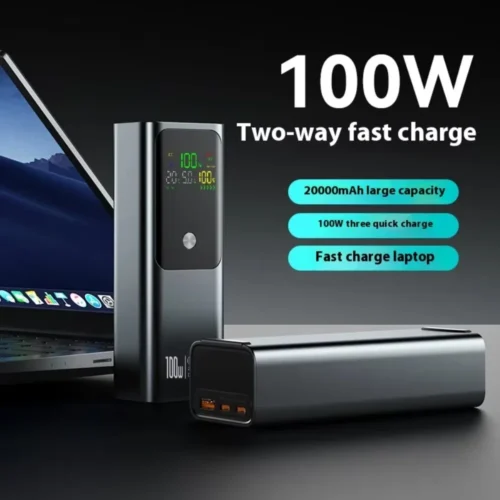 PD 100W 20000mAh Power Bank - Fast Charging Portable Charger for Laptops and Smartphones