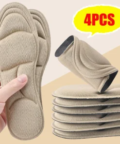 4PCS 5D Massage Memory Foam Insoles Thickening Breathable Cushion Cushioning Comfort Suitable For High Heels Insoles