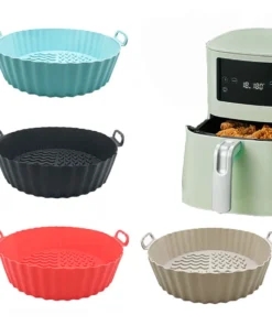 Silicone Air Fryer Liners - Reusable, Non-Stick, Food Safe