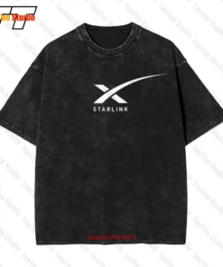 Alternative view of Starlink Spacex Starlink Satellite Short Sleeve Tee Oversized T-Shirt 160M
