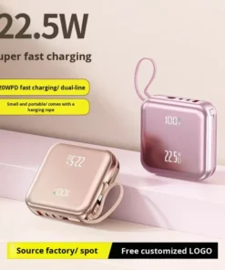 Alternative view of 20000mAh Ultra-Thin Power Bank with LED Display - Fast Charging for iPhone, Huawei, Samsung, Xiaomi