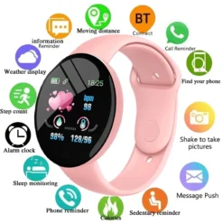 D18 Smart Watch with Fitness Tracking and Sleep Monitor for Men and Women - Bluetooth and Music Features