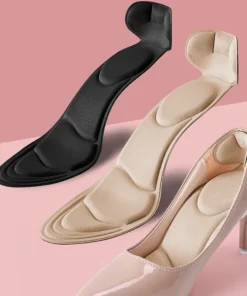 Memory Foam Insoles Women High-heel Shoes Insoles Anti-slip Cutable Insole Comfort Breathable Heel Protection Massage Shoe Pads