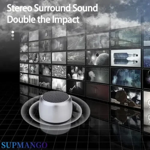 Alternative view of M1 Portable Bluetooth Mini Speaker with Subwoofer and Microphone