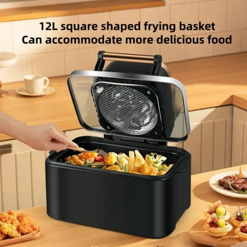 220V Multifunctional Air Fryer - Smokeless and Oil-Free Non-Stick Design - Image 5