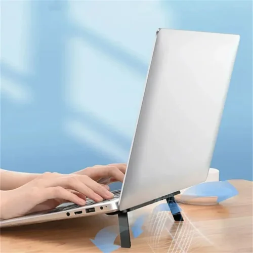 Alternative view of Universal Laptop Holder for MacBook Pro, Air, Lenovo, and Samsung - Cooling Pad and Invisible Bracket Stand