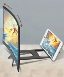 Alternative view of Phone Screen 3D HD Magnifier Movie Video Amplifier Holder Enlarger Screen Smart Phone Magnifying Curved Screen 12 Inch