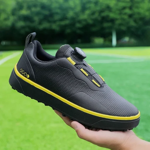 Golf Shoes with Waterproof Upper and Spikeless Design for Men - Image 5