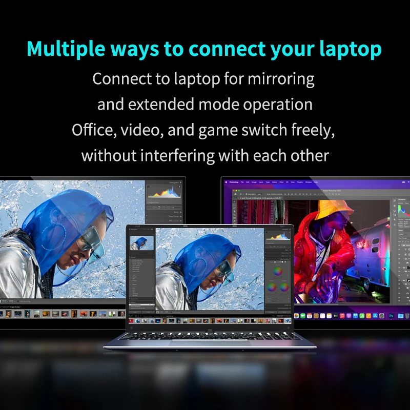 13.3" 4K OLED Touch Screen Portable Monitor with Type-C and HDMI for Mobile and Gaming - Image 6