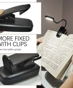 Alternative view of Mini Book Clip Light Battery Powered Book Light Eye Protection Reading Lamp Portable Small Desk Lamp for Bedroom Study Readers
