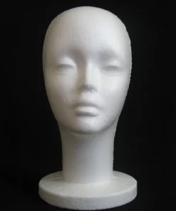 Female Styrofoam Mannequin Manikin Head Model Foam Wig Hair Glasses Display
