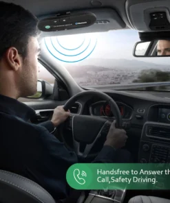 Alternative view of Bluetooth Car Speakerphone with Sun Visor Clip - Wireless Audio Receiver and MP3 Player