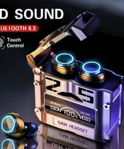 Alternative view of M25 Bluetooth 5.3 TWS Wireless Earbuds with LED Display and Noise Reduction