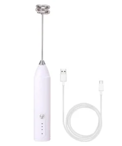 Handheld USB Electric Milk Frother – 3-Speed Wireless Mixer for Coffee and Eggs