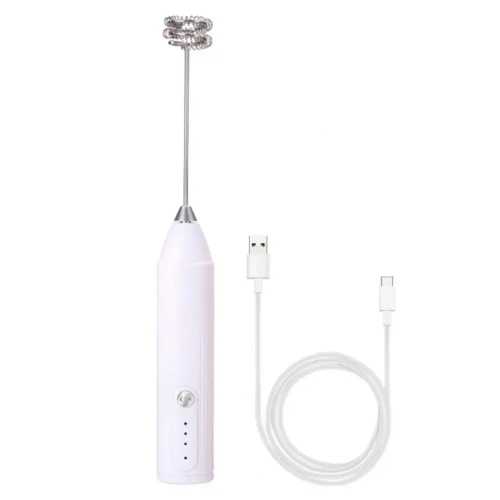 Handheld USB Electric Milk Frother – 3-Speed Wireless Mixer for Coffee and Eggs