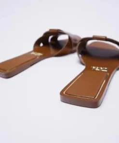 Alternative view of Summer Women Slippers Fashion Outdoor Casual Breathable Flat T-shape Soft Comfortable Heels Shoes Open Toe Sandals Slides Women