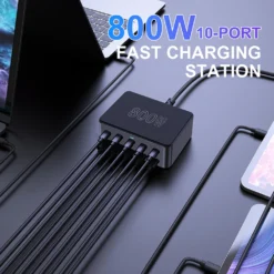 Alternative view of 800W USB C GaN Charger with 100W PD3.0 and PPS for iPhone 15, Samsung, and Macbook Pro