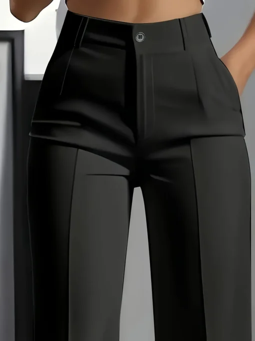 High-waisted draped straight-cut suit pants for women in European and American styles - Image 5