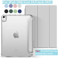 Pencil Holder Case for iPad A16 Pro 11, Air 11, and 10.2 to 10.9 Models, Compatible with Multiple Generations