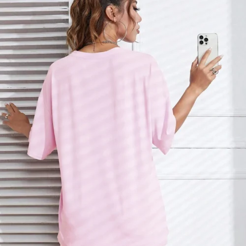 Alternative view of Fashion Womens Cotton T-Shirts Kawaii OK Teddy Bear Graphic Prints Tees Summer Casual Female Clothes Comfortable Street Tops