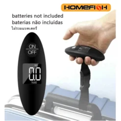 Digital Luggage Scale with High Precision LCD Display and Webbing Belt for Travelers