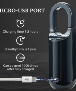 Alternative view of Smart Fingerprint Padlock – Rechargeable Keyless Lock for Lockers and Backpacks