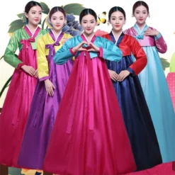 Korean Traditional Hanbok Dress for Women - Available in 10 Elegant Colors