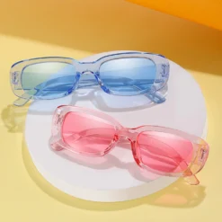 Alternative view of Retro Small Frames Sunglasses with UV400 Protection for Unisex Street Fashion