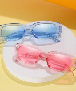 Alternative view of Retro Small Frames Sunglasses European And American Street Photos Fashion Square Sun Glasses UV400 Unisex Lady Shade Glass New