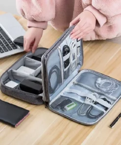 Alternative view of Large Capacity Waterproof Digital Organizer Bag for Travel - USB Charger and Headphone Storage