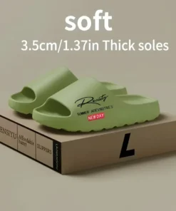 Alternative view of Men's Summer EVA Printed Non-Slip Slippers - Thick-Soled Casual Footwear for Indoor and Outdoor Use