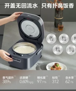 Alternative view of Midea 4L Multifunctional Pure Titanium Rice Cooker with Dual IH Heating
