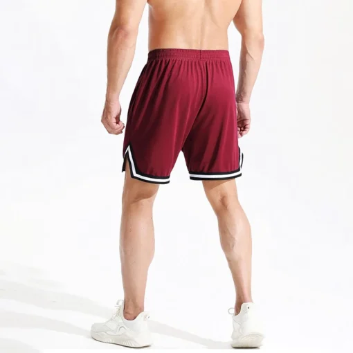 Men's Basketball Shorts with Lightweight Fabric for Summer Gym and Fitness Training - Image 3