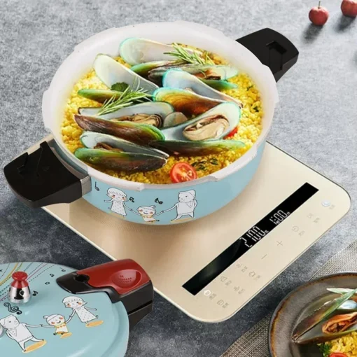 Universal Mini Gas Induction Pressure Cooker - Explosion-Proof, Cartoon Design for 1-4 People - Image 3