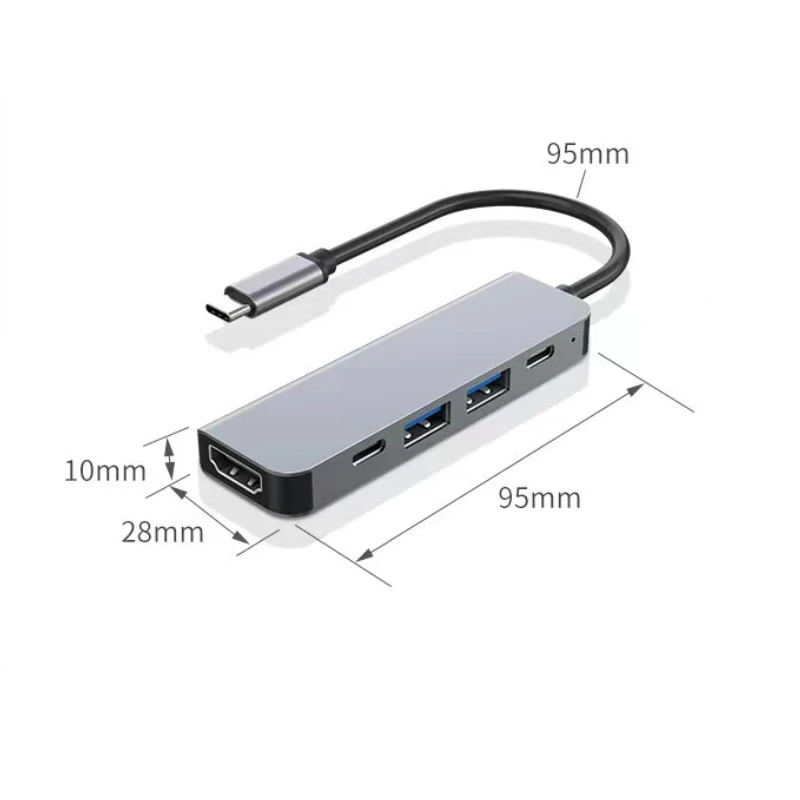 USB C Hub to 4K HDMI-Compatible USB 3.0 2.0 Type C PD Charging Dock for MacBook iPad Samsung S10 Dex TV Mouse Keyboard U Disk - Image 6