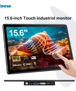 Unew 15.6" Touchscreen Monitor - Full HD IPS Display with HDMI, Type-C, and VGA Ports, VESA Compatible