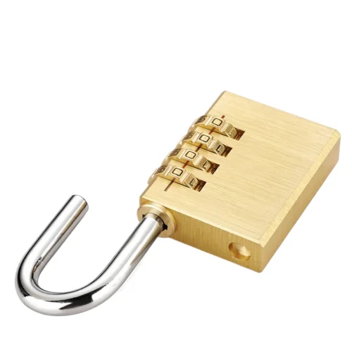Alternative view of Solid Brass Padlock with Combination Lock for Gym Lockers and Storage Solutions