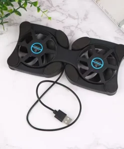 Mini Radiator Laptop Cooling Pad - Foldable Notebook Fan Stand