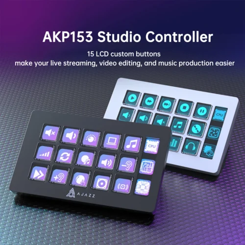 Alternative view of AJAZZ AKP153 Desktop Controller Steam Deck Desktop Intelligent Assistant Quick Mini Keyboard
