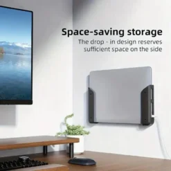 Alternative view of Under Desk Laptop Mount Shelf with Anti-Scratch Silicone for Laptops and Tablets