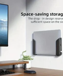 Alternative view of Under Desk Laptop Mount Shelf with Anti-Scratch Silicone for Tablets and Laptops