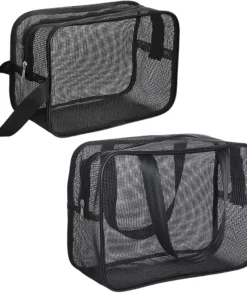Mesh Shower Caddy Tote Bag - Large Capacity Cosmetic and Toiletry Organizer