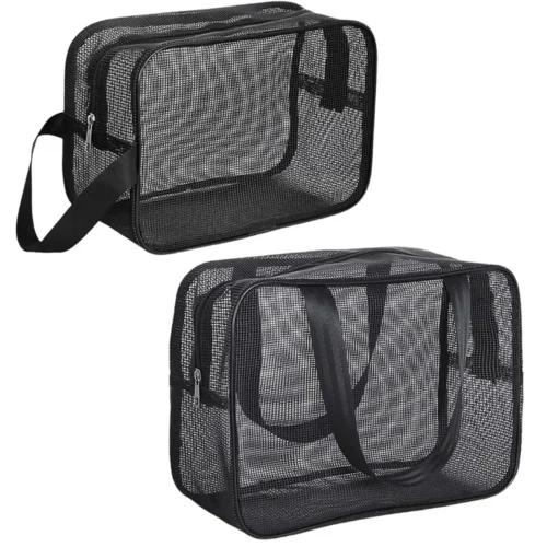 Mesh Shower Caddy Tote Bag - Large Capacity Cosmetic and Toiletry Organizer